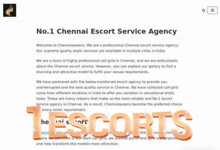 Best Chennai Escort Service Agency - #1 Escort - chennaiqueens.in