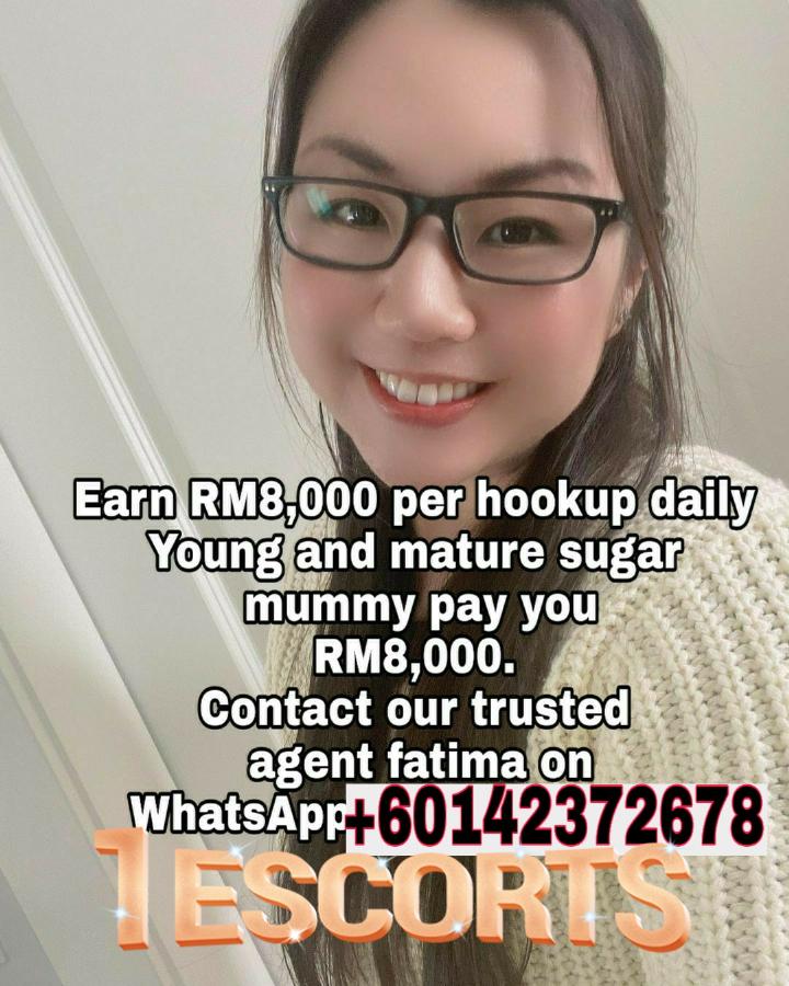 Rich and beautiful sugar mummy pay you RM8,000 per day.